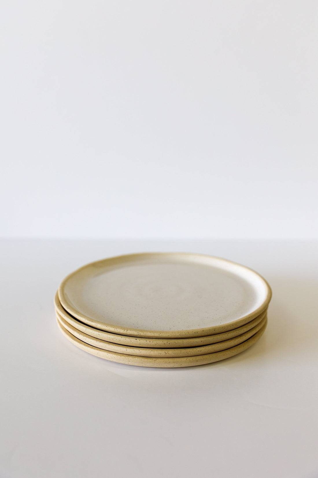 Jetty Salad Plate | White Speckle (Set of 4)