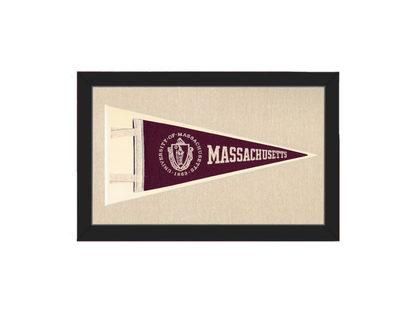 Vintage University of Massachusetts Pennant