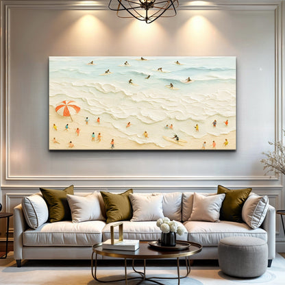 Tailored Canvases Canvas 20x10 inch Medium Premium Gallery Wrapped Beach Days Wall Art XIII