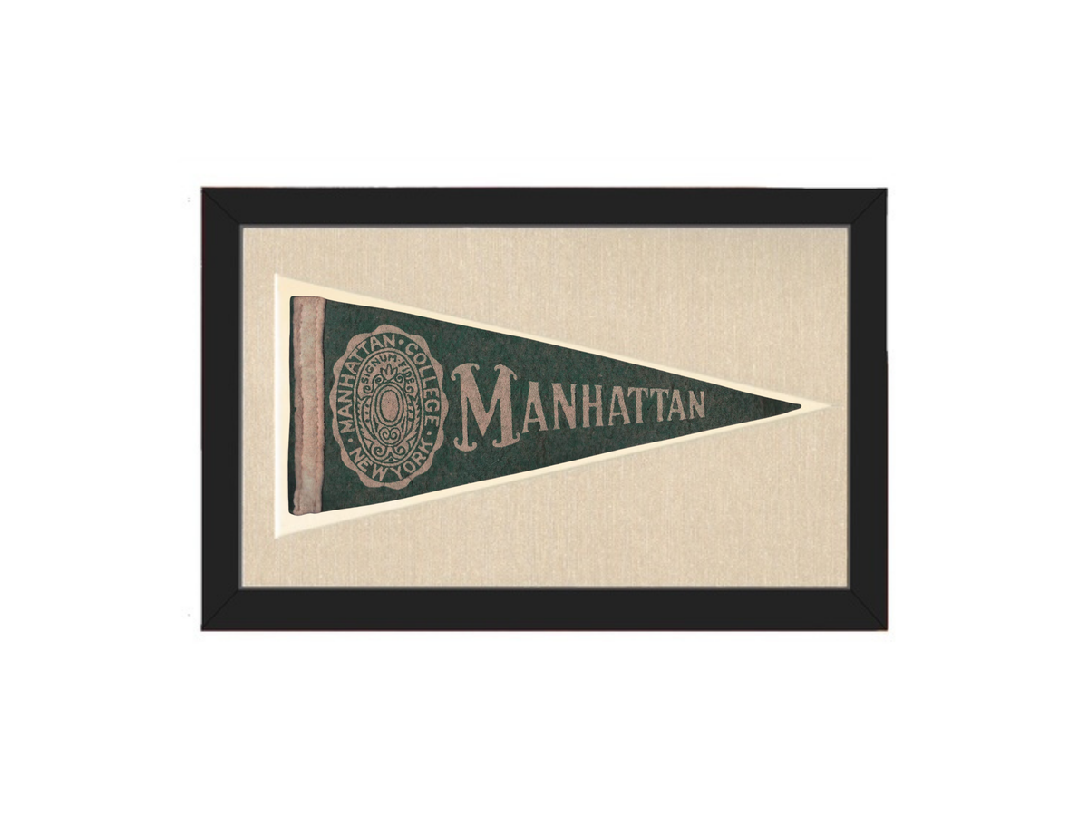 Vintage Manhattan College Pennant