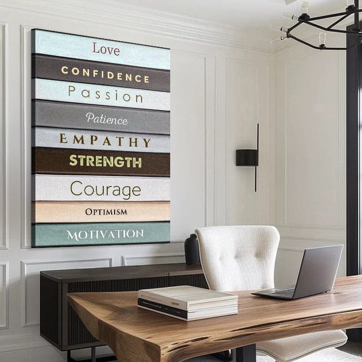 Tailored Canvases Canvas 18x12 inch Medium Premium Gallery Wrapped Shelf To Life Motivational Wall Sign