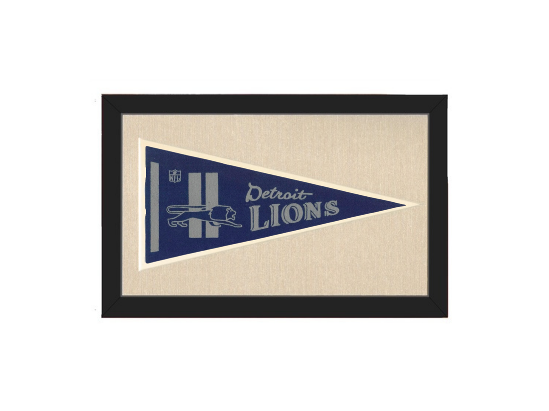 Vintage Detroit Lions NFL Pennant
