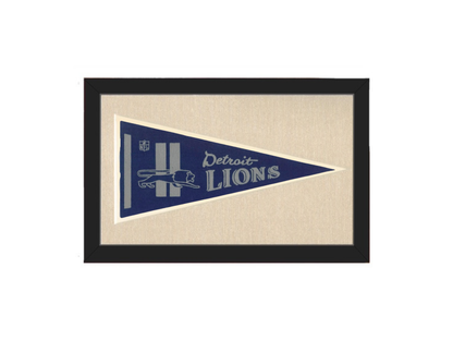 Vintage Detroit Lions NFL Pennant