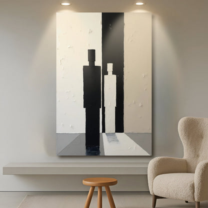 Tailored Canvases Canvas 18x12 inch Medium Premium Gallery Wrapped Contemporary Minimalist Abstract Wall Art