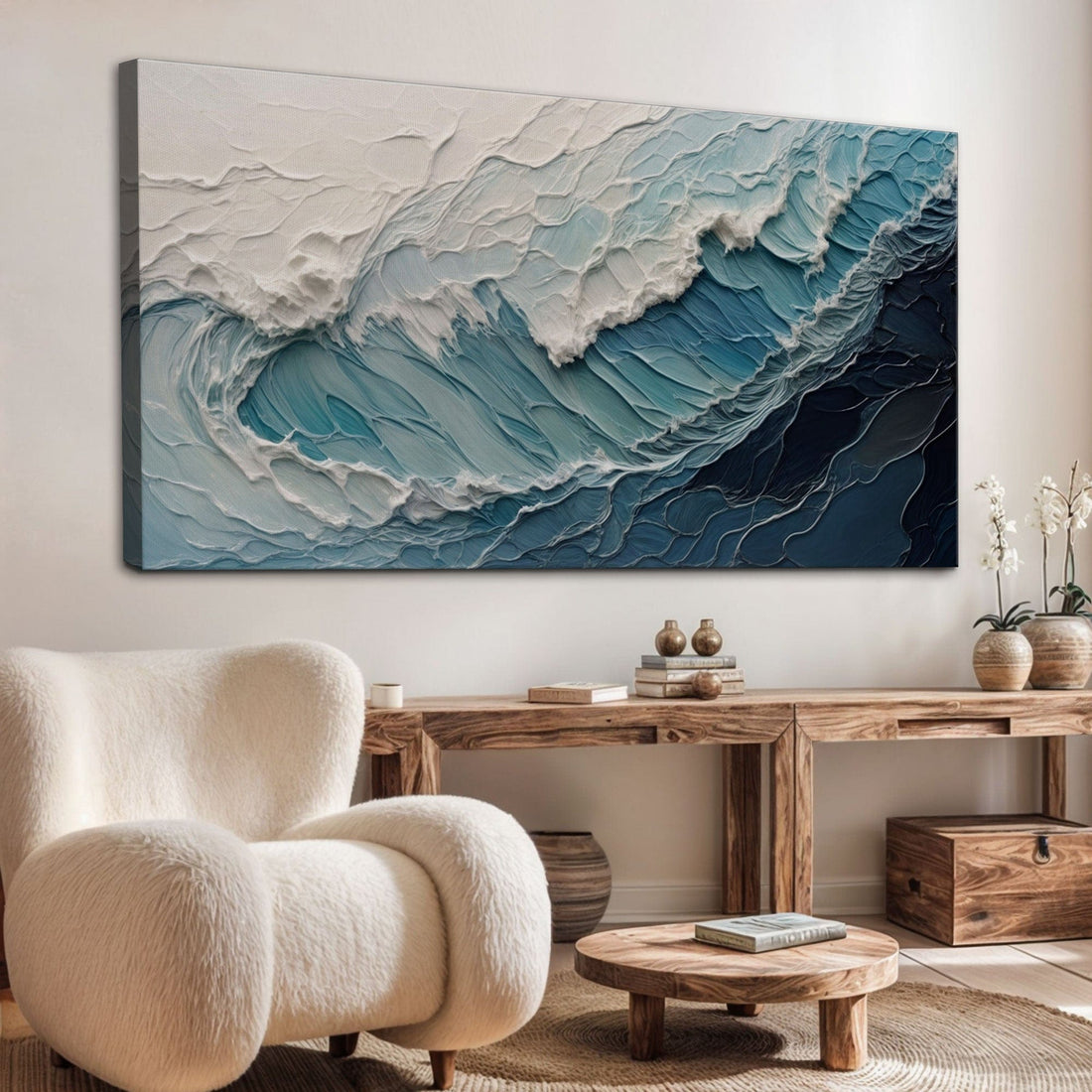 Tailored Canvases Canvas 20x10 inch Medium Premium Gallery Wrapped Ocean&