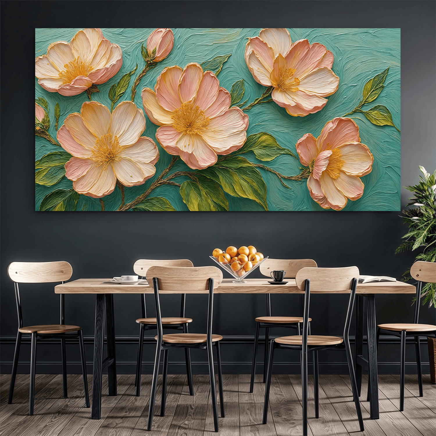 Tailored Canvases Canvas 20x10 inch Medium Premium Gallery Wrapped Blossoms Serenade Wall Art