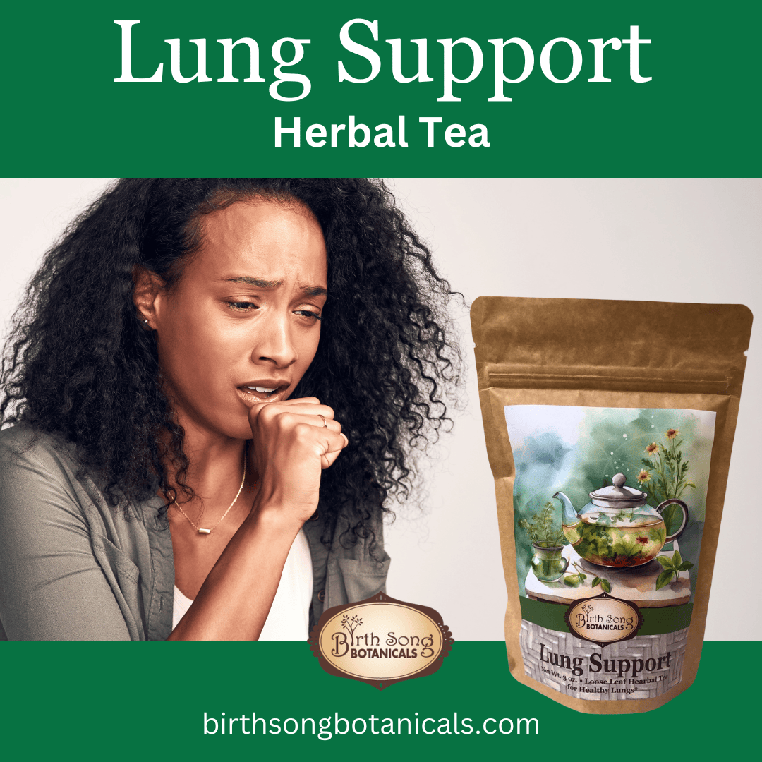 Birth Song Botanicals Co. Tea Herbal Tea for Bronchial Wellness and Clear Breathing* 3 oz.