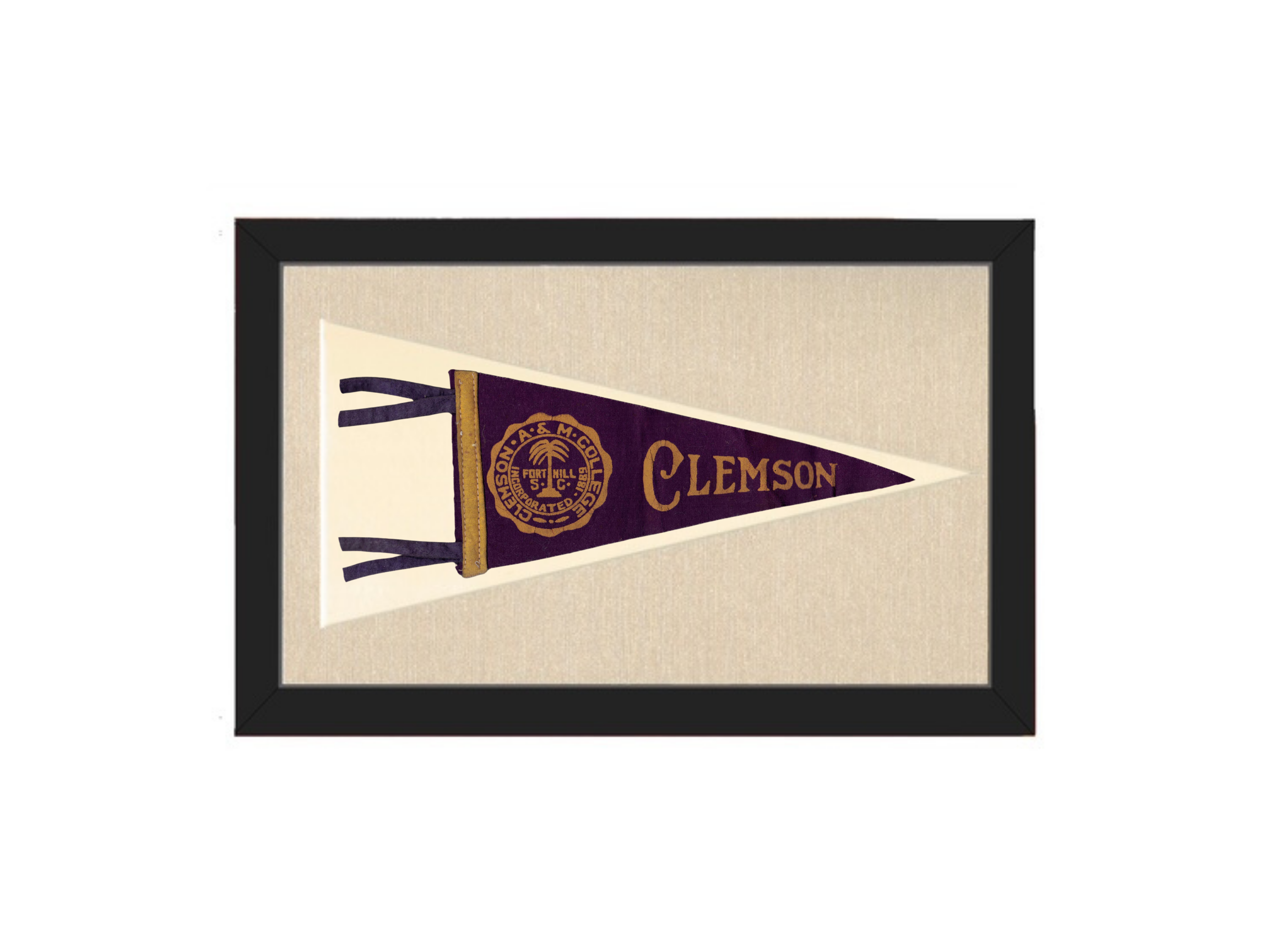 Vintage Clemson Pennant