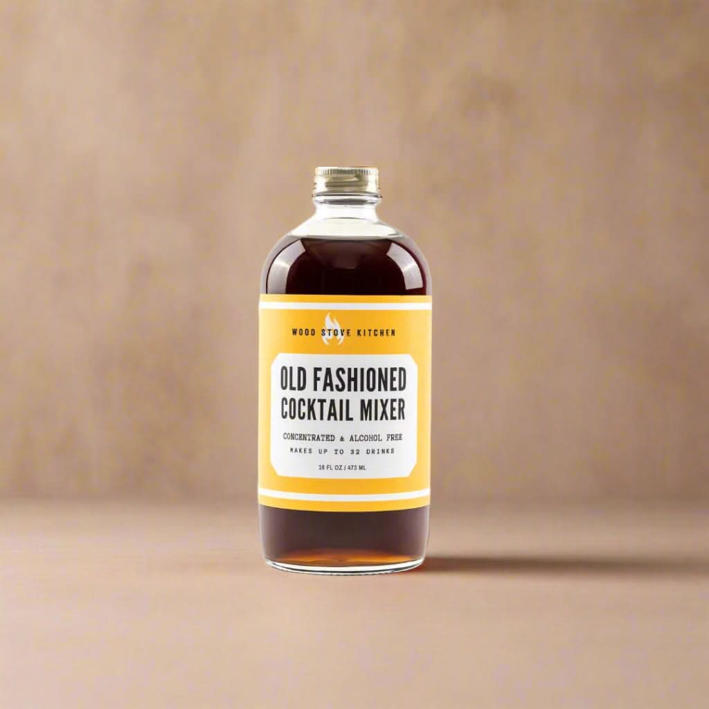 Wood Stove Kitchen Cocktail and Drink Mixers Old Fashioned Cocktail Syrup, 16 fl oz
