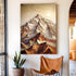 Tailored Canvases Canvas 18x12 inch Medium Premium Gallery Wrapped 3D Minimalist Mountain Wall Art