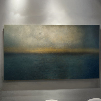 Tailored Canvases Canvas 20x10 inch Medium Premium Gallery Wrapped Waterscape Abstract Wall Art
