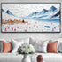 Tailored Canvases Canvas 20x10 inch Medium Premium Gallery Wrapped Snow Mountain Abstract Wall Art II