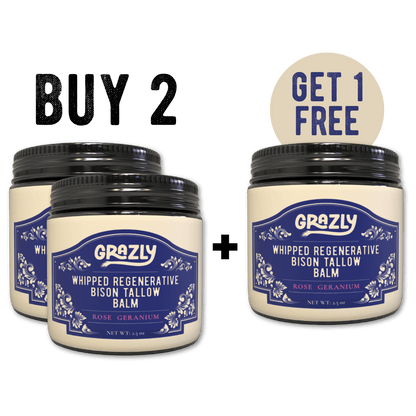 Whipped Bison Tallow &amp; Manuka Honey Moisturizing Balm