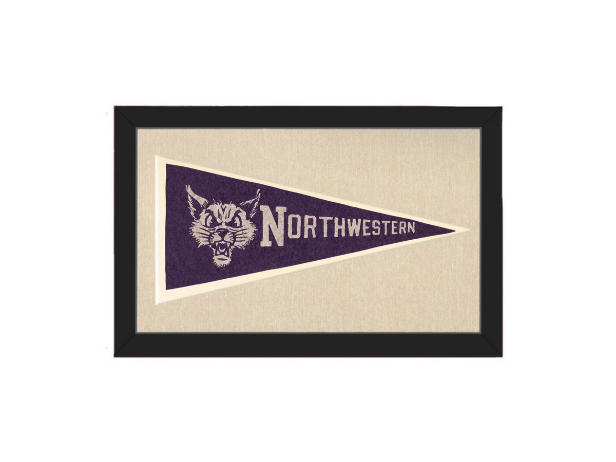 Vintage Northwestern Pennant