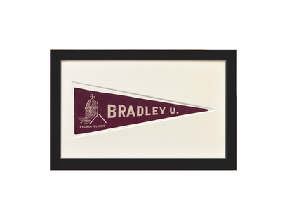 Vintage Bradley University Hormel Pennant