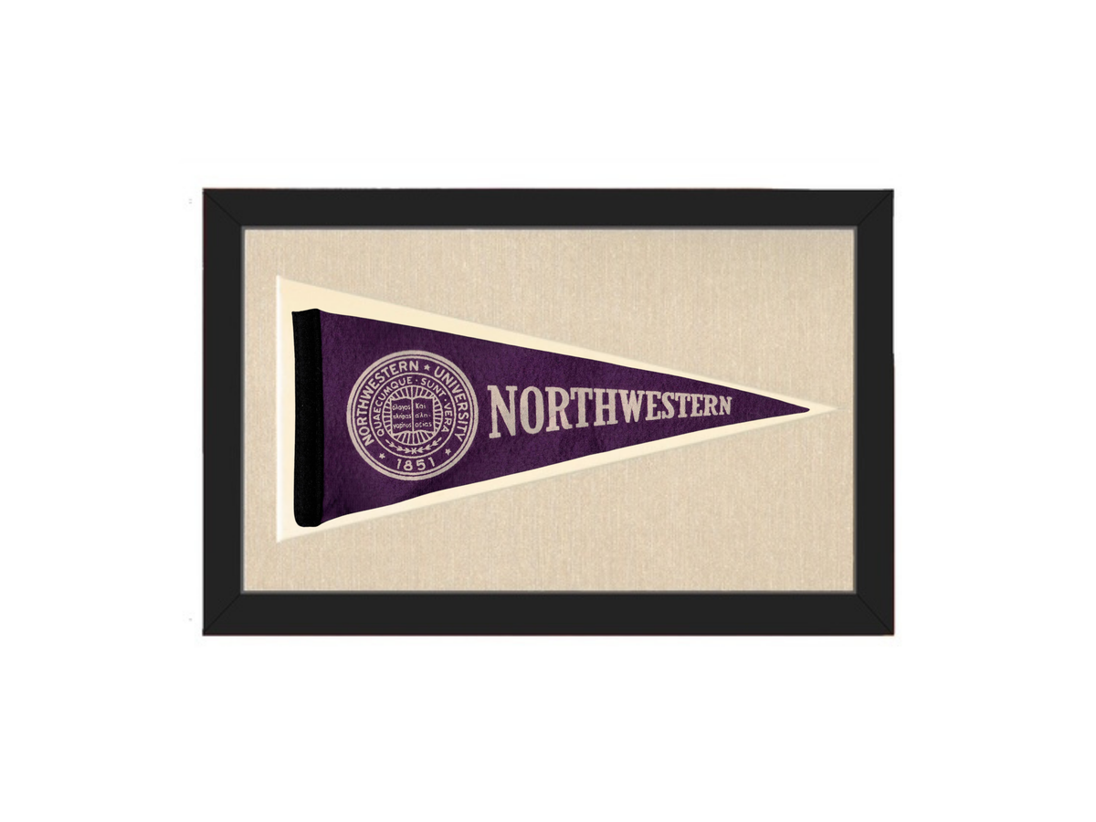 Vintage Northwestern University Pennant