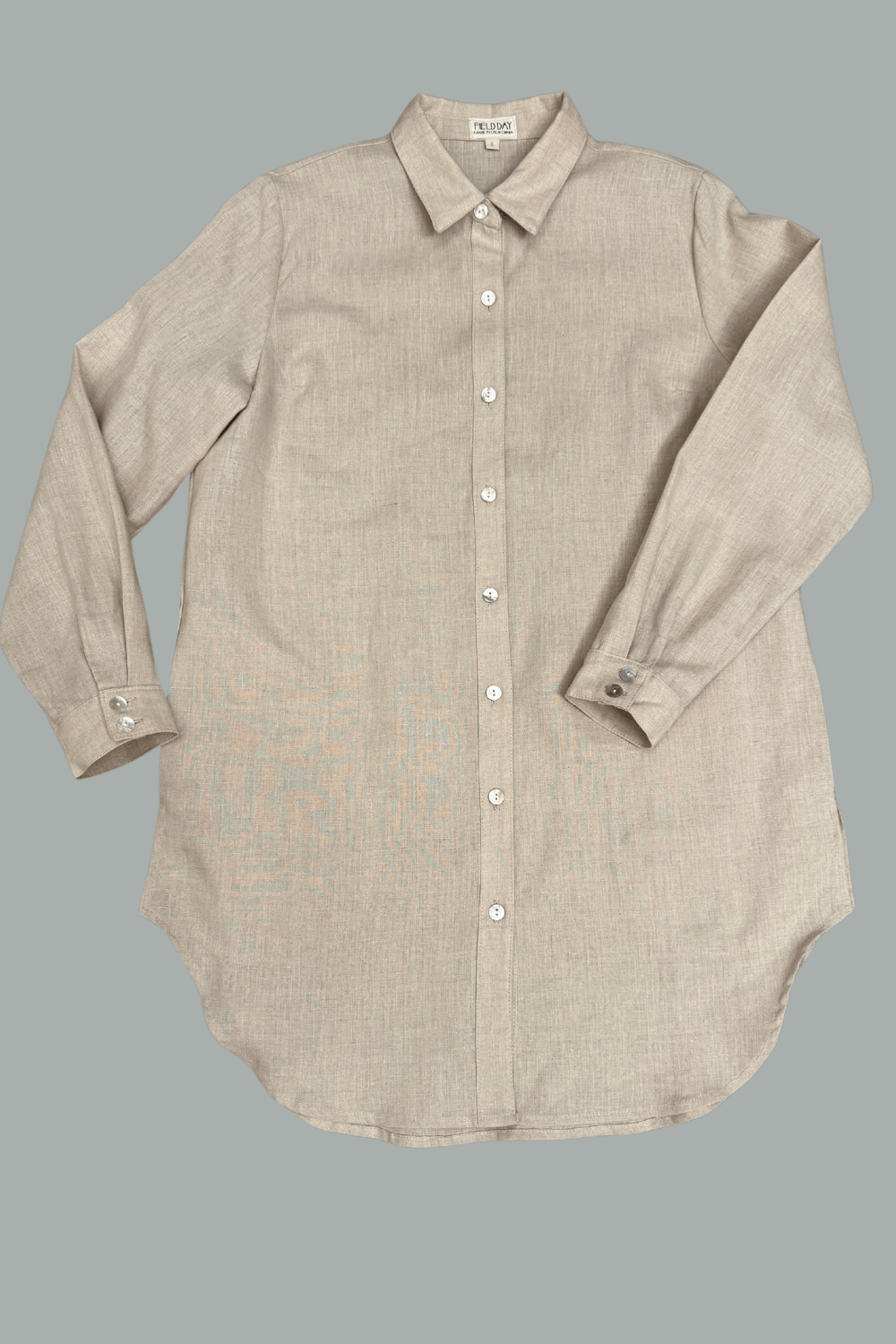 Field Day Top Cora Cover Up in Sand Linen