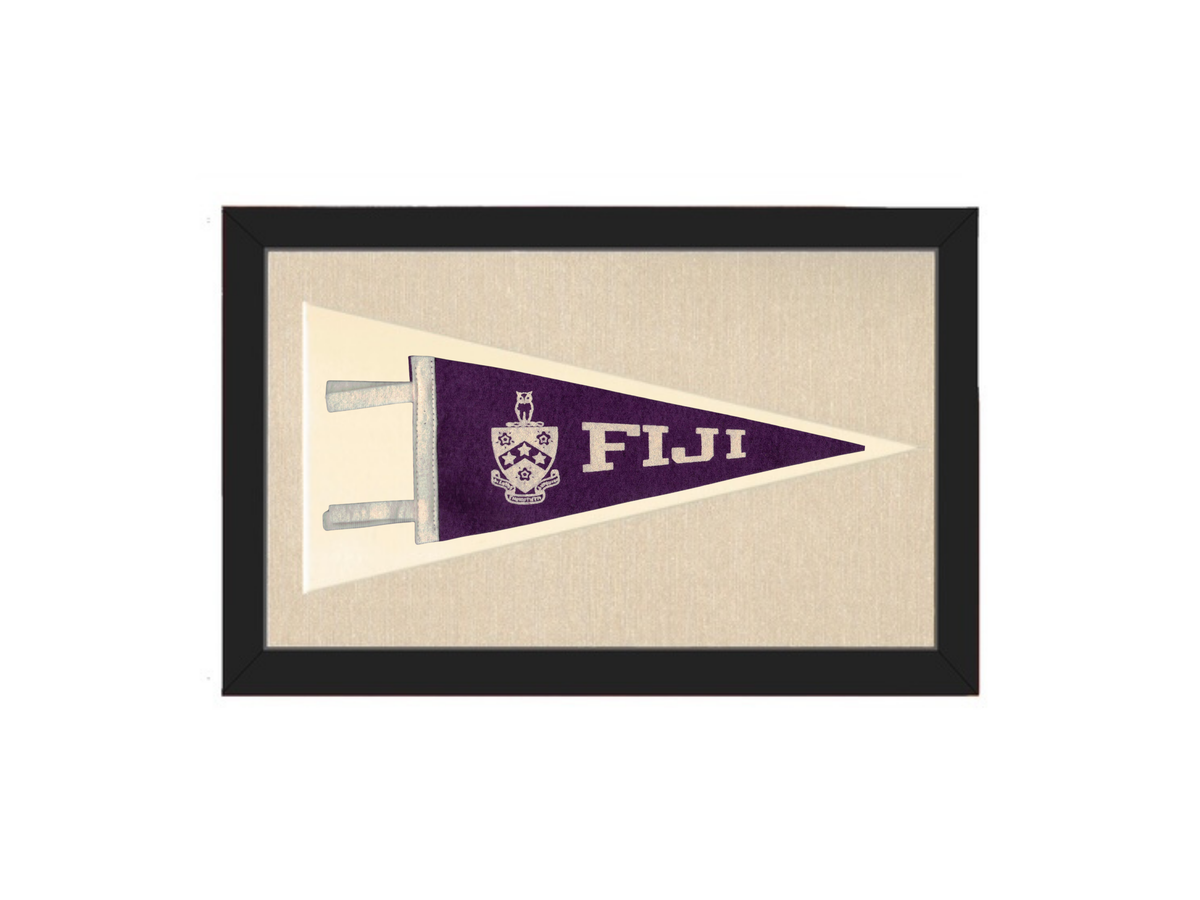 Vintage Fiji Fraternity Pennant