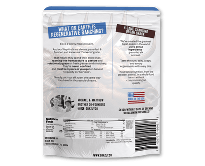 Elk Heart Crisps - 100% Grass-Fed/Finished