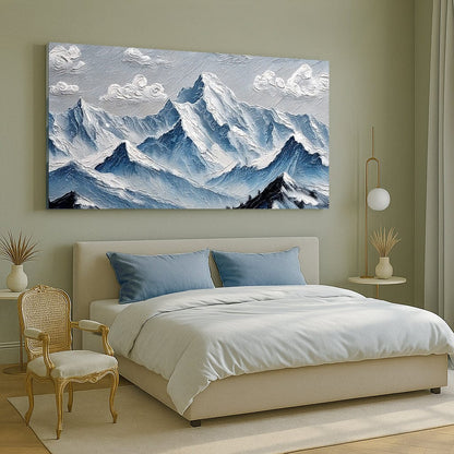 Tailored Canvases Canvas 20x10 inch Medium Premium Gallery Wrapped Mountain Minimalist Wall Art