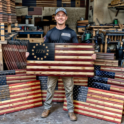 Tailored Canvases Canvas 1776 American Flag Wall Art