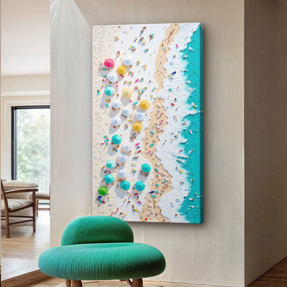 Tailored Canvases Canvas 20x10 inch Medium Premium Gallery Wrapped Beach Days Wall Art XXII