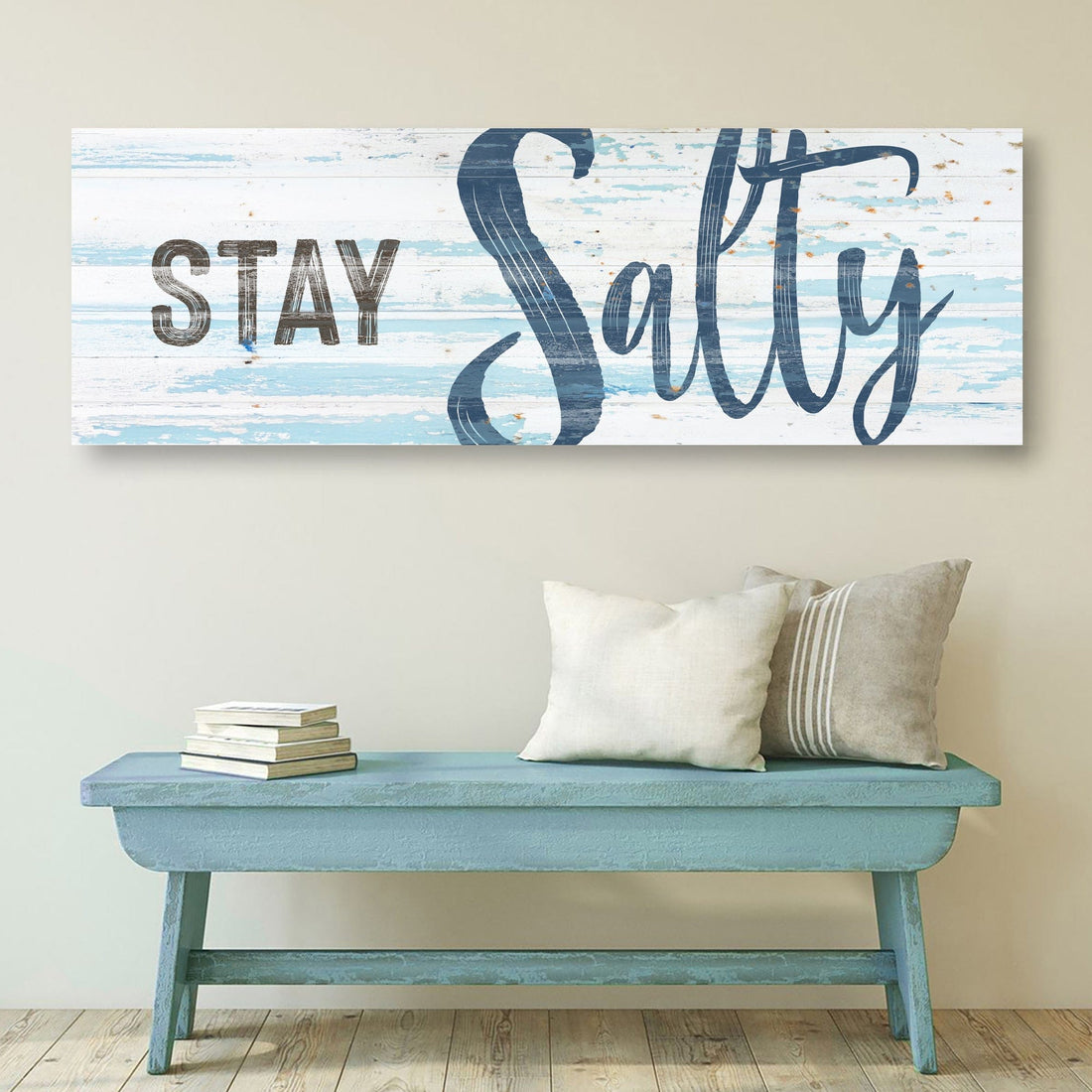 Tailored Canvases Canvas Stay Salty Coastal Sign IX