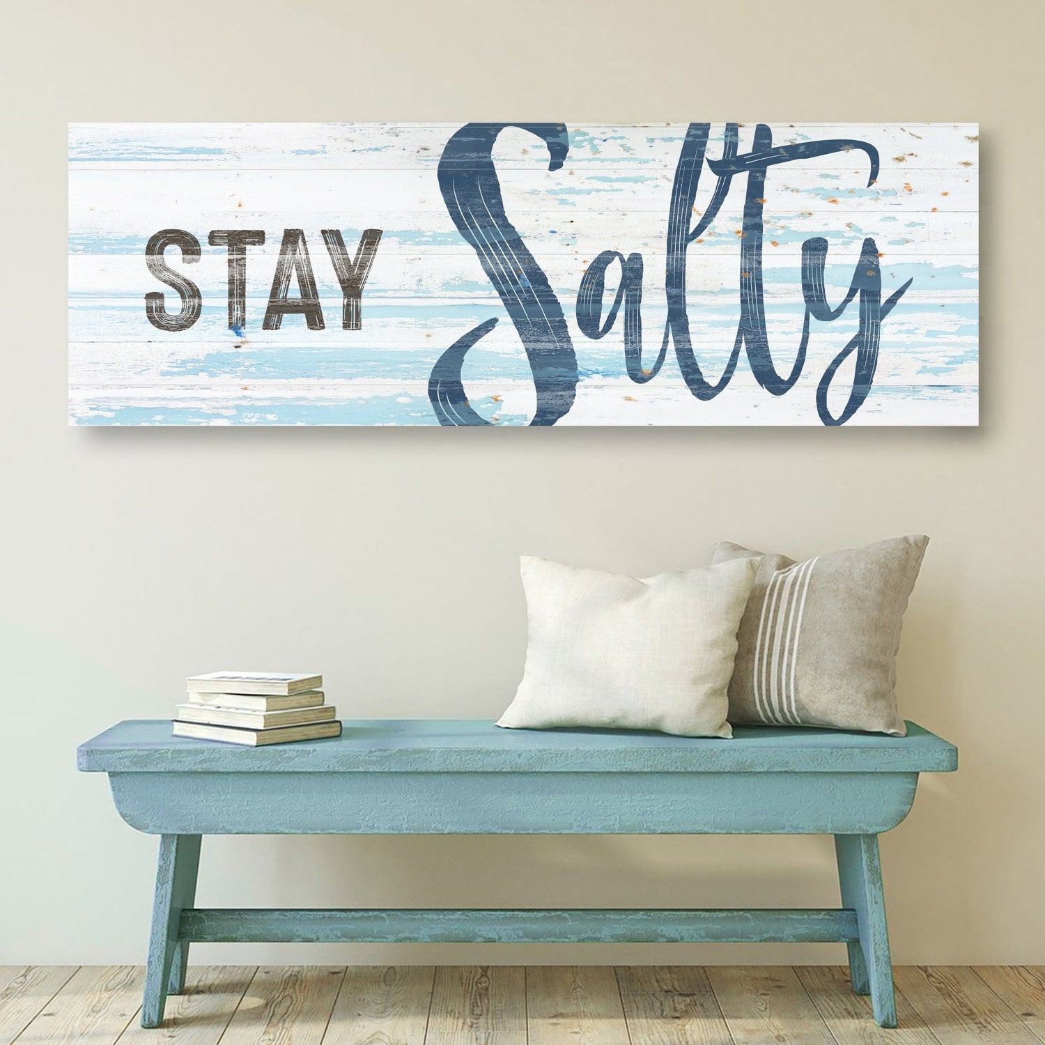 Tailored Canvases Canvas Stay Salty Coastal Sign IX