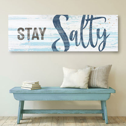 Tailored Canvases Canvas Stay Salty Coastal Sign IX