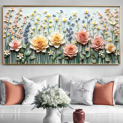 Tailored Canvases Canvas 20x10 inch Medium Premium Gallery Wrapped Garden Rhapsody Wall Art