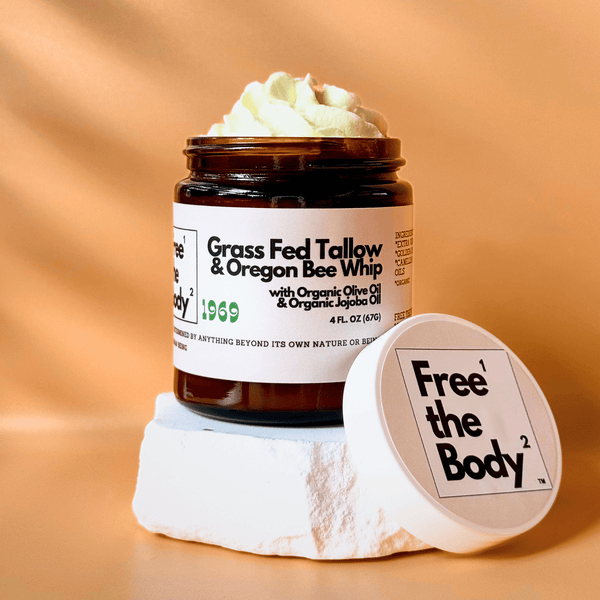 Free the Body Co. Moisturizers 1969 Grass Fed Tallow and Oregon Bee Whipped Balm - Bare - 4 oz