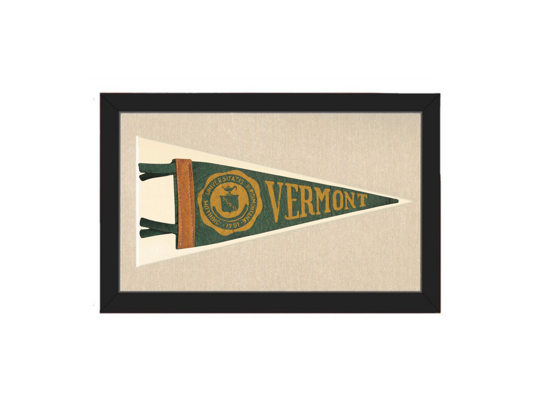 Vintage University of Vermont Pennant