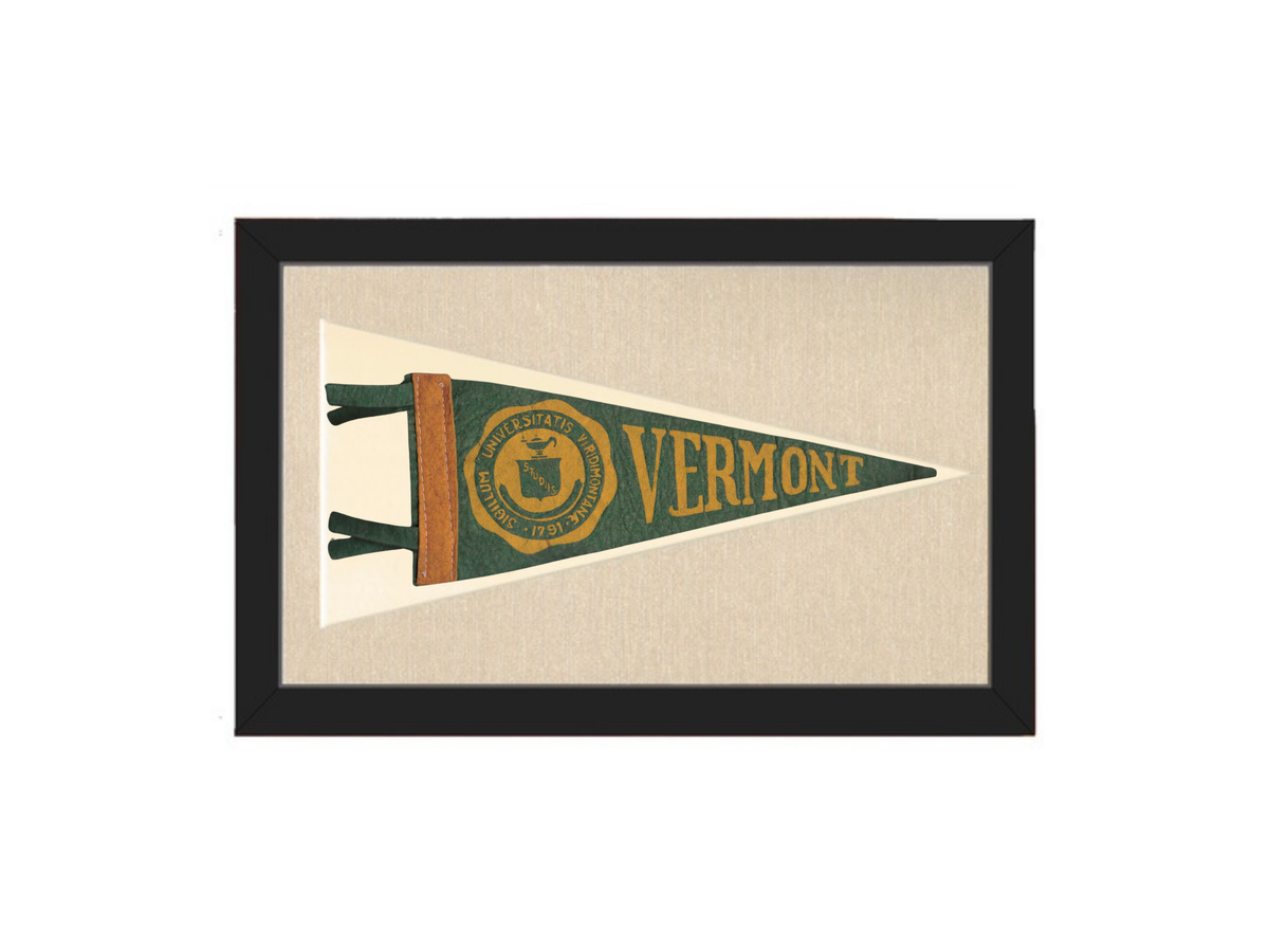 Vintage University of Vermont Pennant