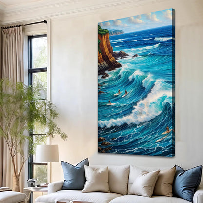 Tailored Canvases Canvas 20x10 inch Medium Premium Gallery Wrapped Beach Days Wall Art XX