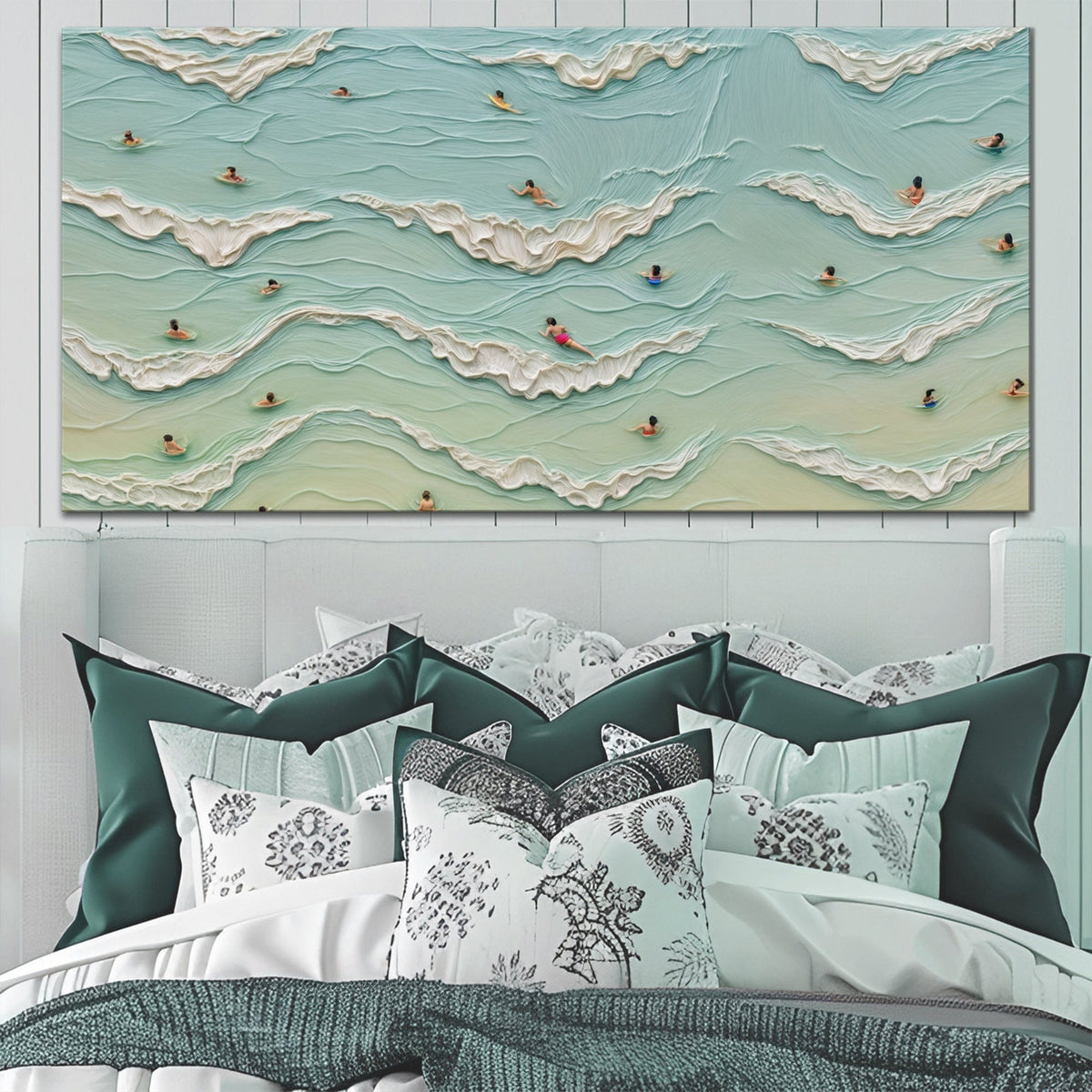 Tailored Canvases Canvas 20x10 inch Medium Premium Gallery Wrapped Beach Days Wall Art II