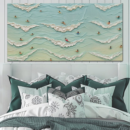 Tailored Canvases Canvas 20x10 inch Medium Premium Gallery Wrapped Beach Days Wall Art II
