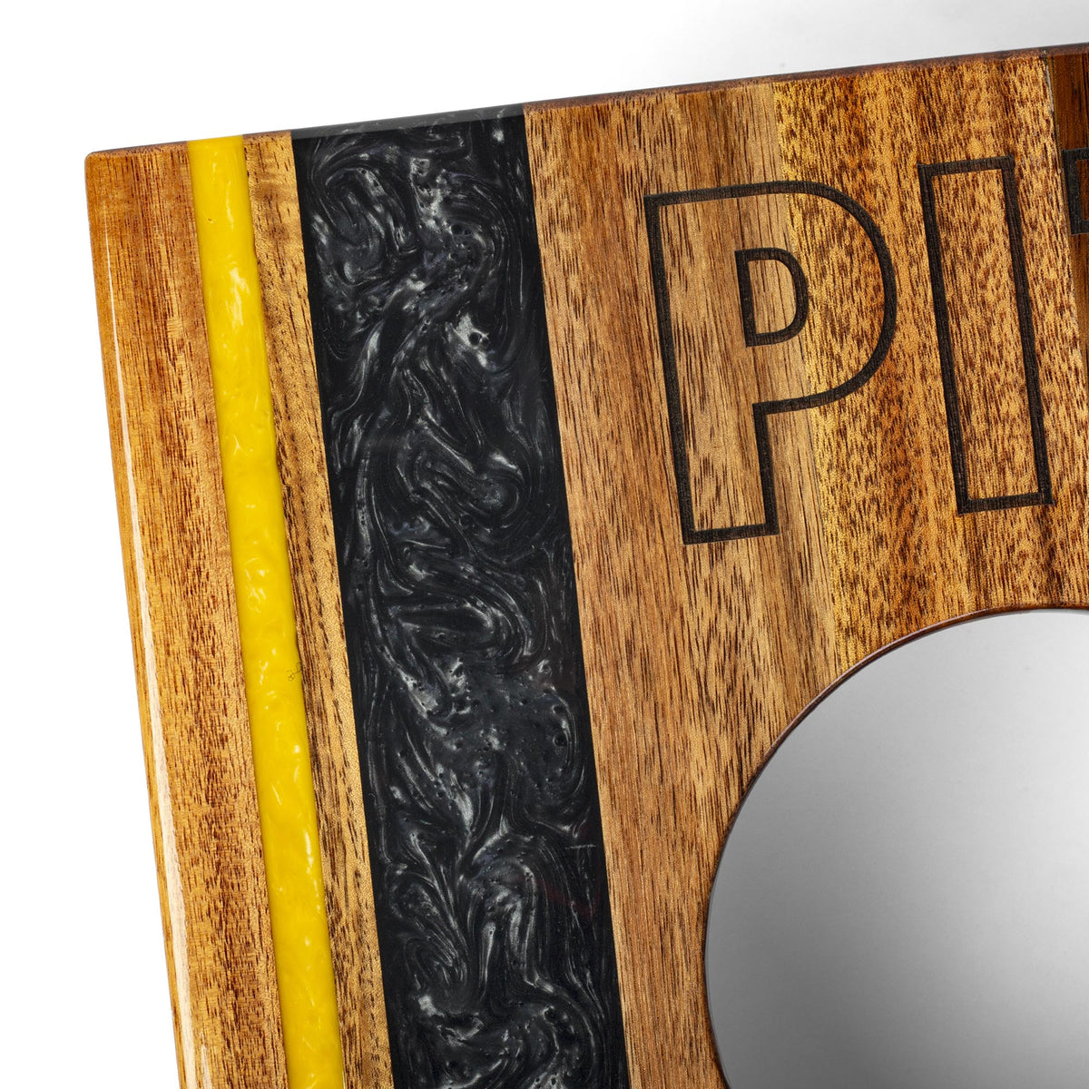 1ft x 2ft Gameday Teams Epoxy Resin Wood Compact Travel Cornhole Board Set
