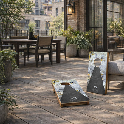 1ft x 2ft Graphic Travel Cornhole Set | Modern Play Collection