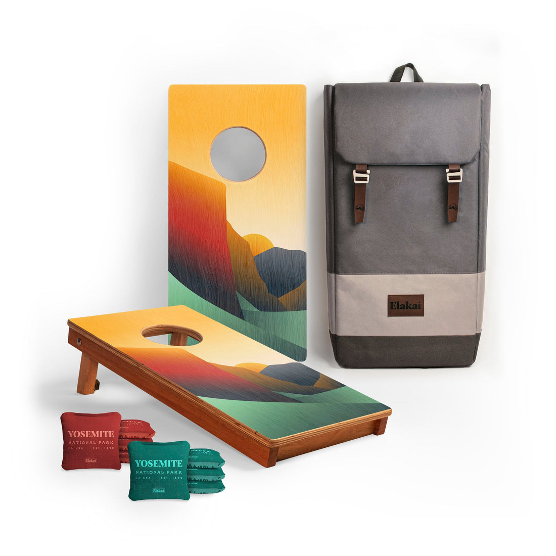 1ft x 2ft Graphic Wood Travel Cornhole Set | National Parks Inspired Collection