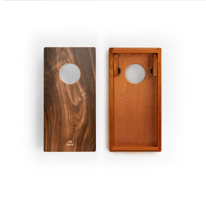 1ft x 2ft Graphic Wood Travel Cornhole Set | Organic Wood Pattern Collection