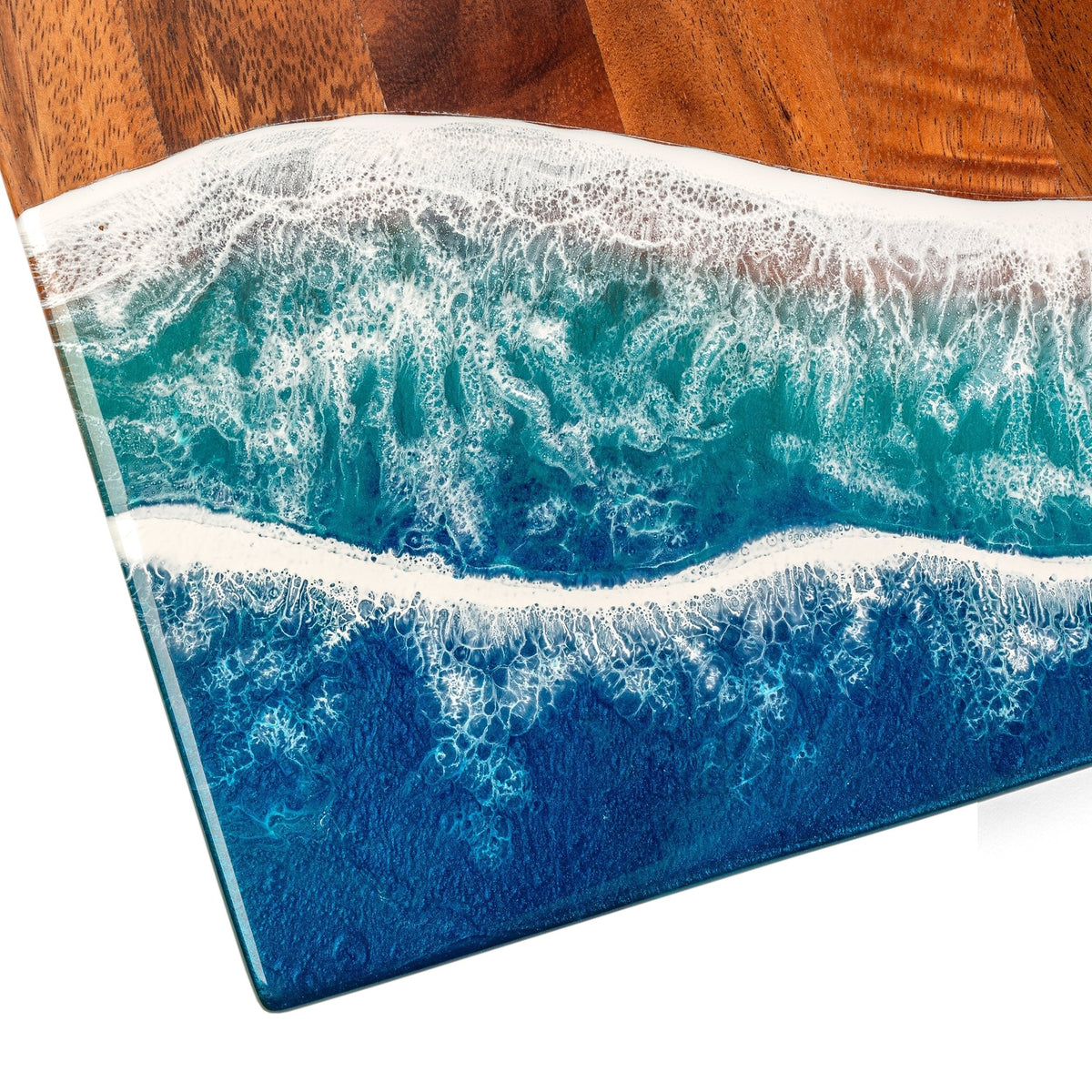 1ft x 2ft Resin &amp; Wood Travel Cornhole Set | Beach Wave