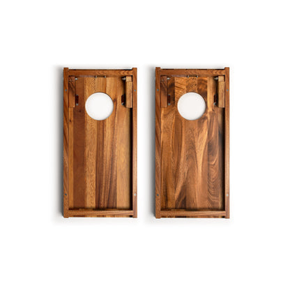 1ft x 2ft Resin &amp; Wood Travel Cornhole Set | Beach Wave