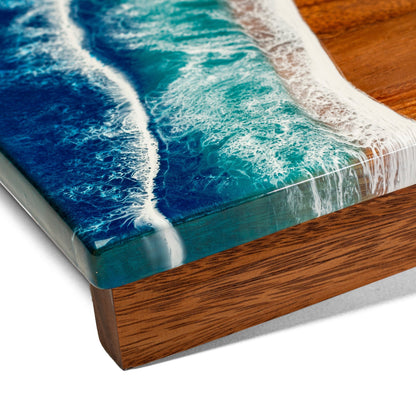 1ft x 2ft Resin &amp; Wood Travel Cornhole Set | Beach Wave