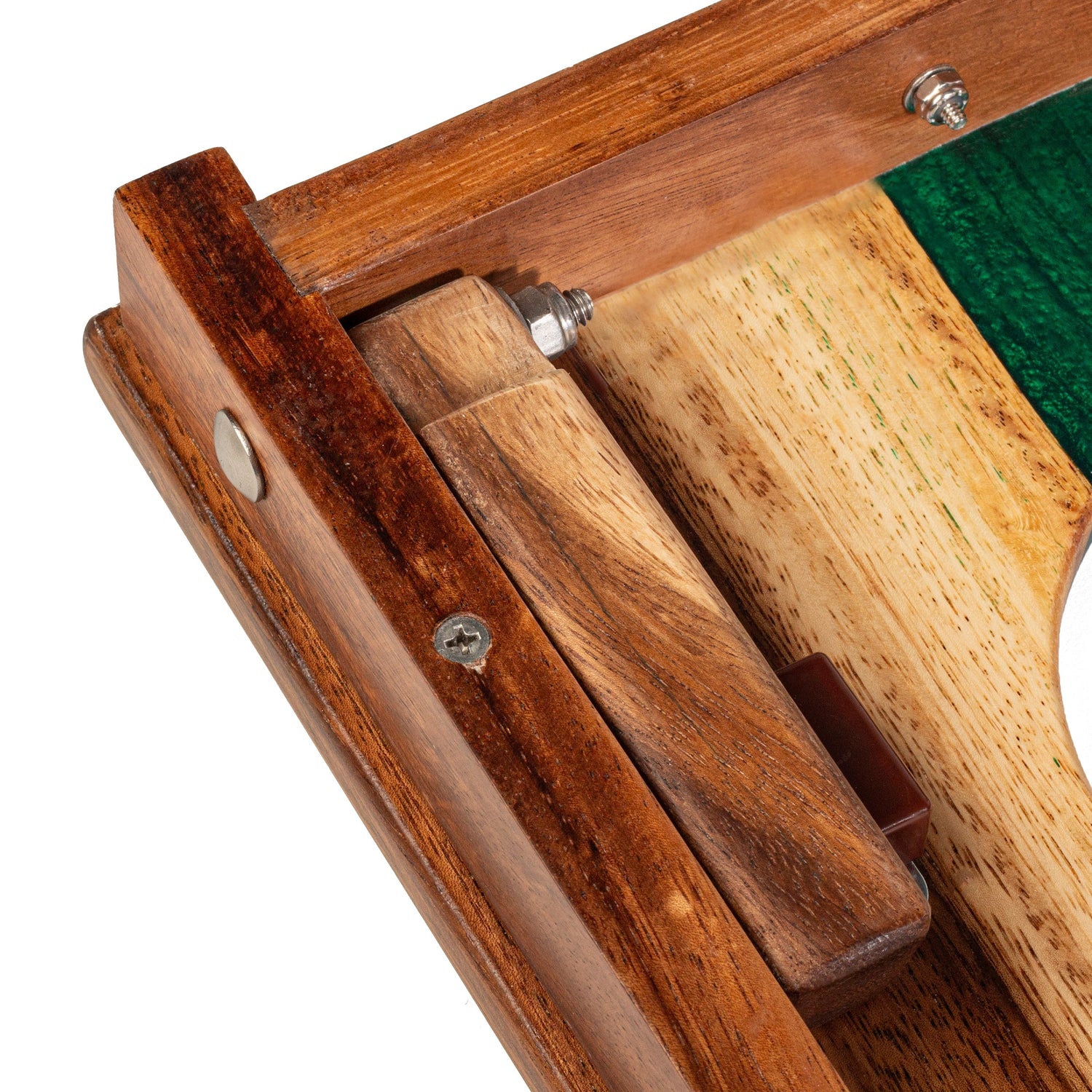 1ft x 2ft Resin &amp; Wood Travel Cornhole Set | Live Edge River Collection