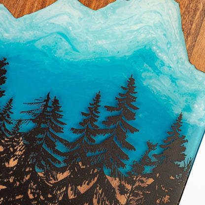1ft x 2ft Resin &amp; Wood Travel Cornhole Set | Mountain Collection