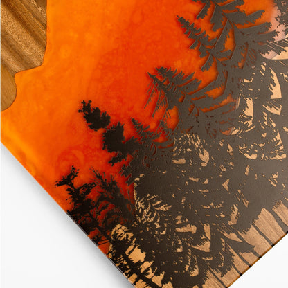 1ft x 2ft Resin &amp; Wood Travel Cornhole Set | Mountain Collection