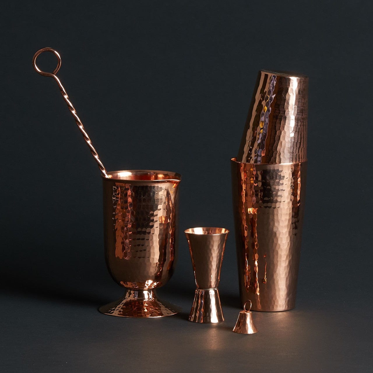 Sertodo Barware &amp; Bar Tools Essential Copper Mixologist Set