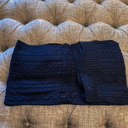 Gia Roma Throw Blanket Claret Knit Sweater Throw