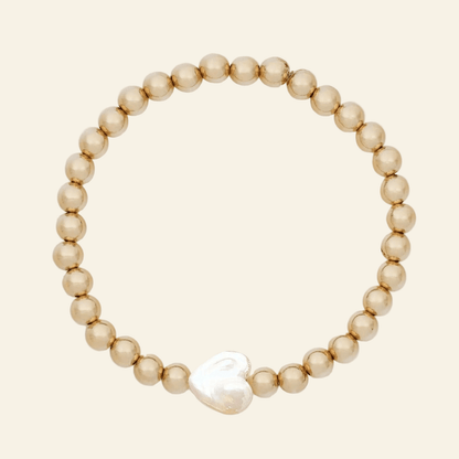 Pearl Heart Juno Bracelet