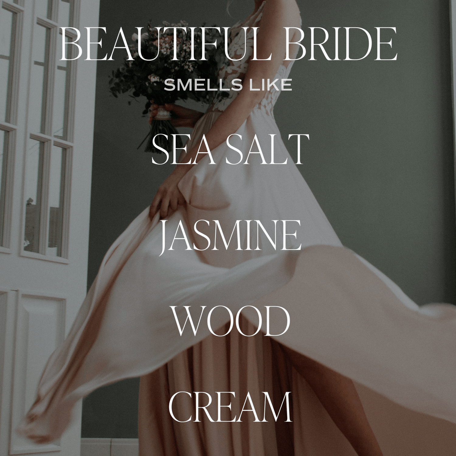 Beautiful Bride Soy Candle - Large Quote Label - 9 oz - My American Goods